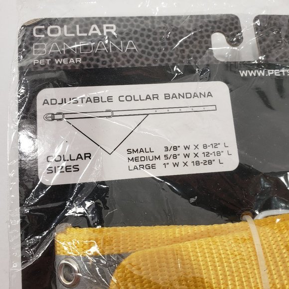 NFL Pittsburgh Steelers Reflective Dog Collar Bandana Size Large (Not Used) - Picture 3 of 5